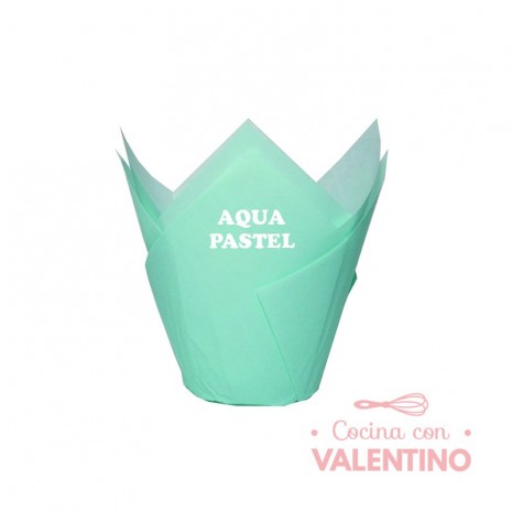 Tulipa Moldpack Aqua Pastel - Pack 50 Un.