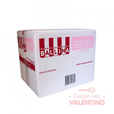 Pasta Cubretorta Ballina Chocolate - 3 Kg - Pack 4 Un.