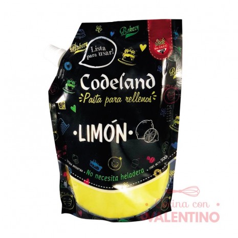 Pasta Relleno Codeland Limon - 500Grs
