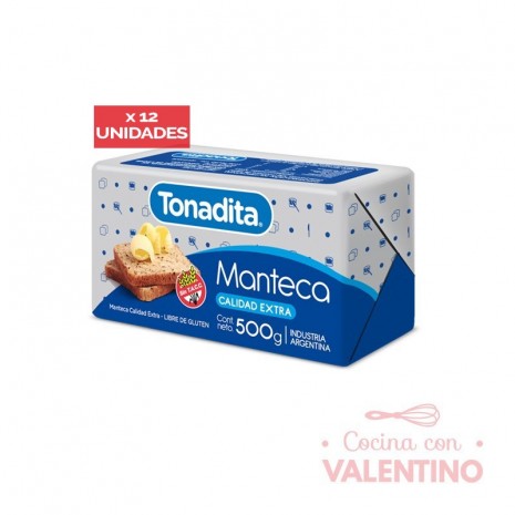 Manteca Tonadita - 500 Grs Pack 12 Un.