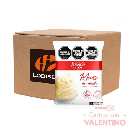 Mousse Vainilla Keuken - 500 Grs. - Pack 12 Un.