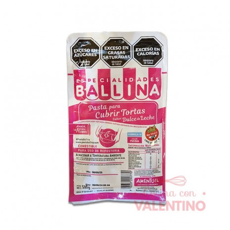 Pasta Cubretorta Ballina Fucsia - 500 Grs