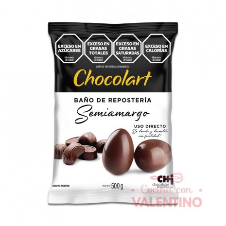 Baño de Moldeo Chocolart Semiamargo - 500 Grs