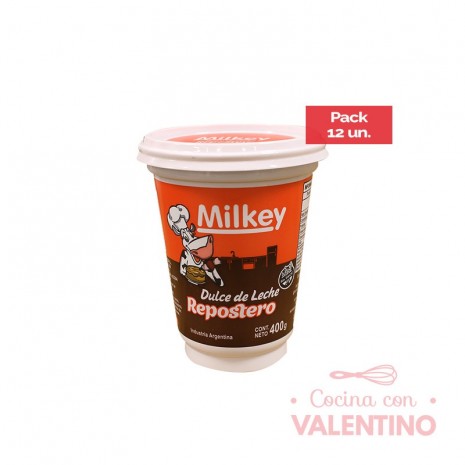 Dulce de Leche Milkey Repostero - 400 Grs - Pack 12 Un.