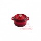 Olla Hierro Esmaltado ERMINDA® Rojo Velvet Mini 10 Cm