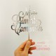 Cake Topper Plaqui Mi Primera Comunion