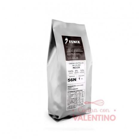 Cacao en Polvo Fenix Negro Alcalino Noir - 1 Kg
