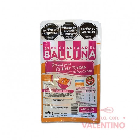 Pasta Cubretorta Ballina Naranja - 500 Grs