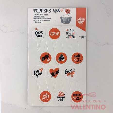 Topper para Cupcake - Muffin Moldpack - 12 Un