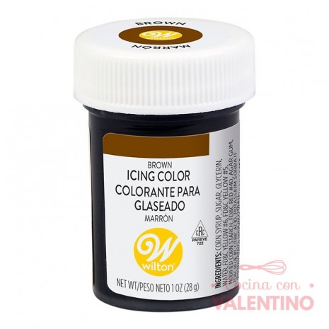 Colorante Gel Wilton - Marron - 28 Grs