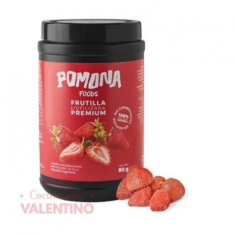 Frutillas Liofilizadas Pomona - 60Grs