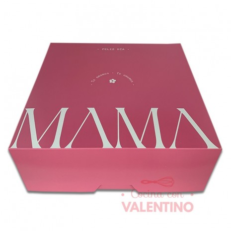 Caja Diseño Mama Fucsia 26x26x10cm