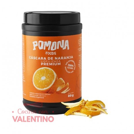 Cascaras de Naranja Liofilizada Pomona - 80Grs