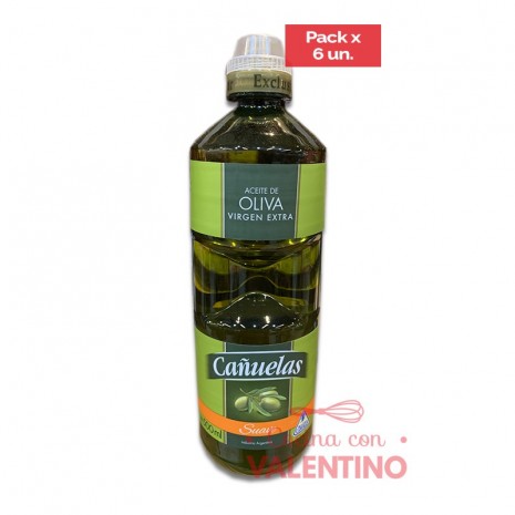 Aceite Cañuelas de Oliva Botella Suave - 0.5Lt - Pack 6 Un.