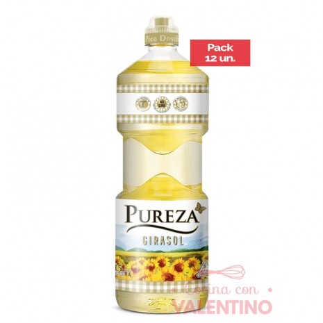 Aceite Pureza de Girasol - 1.5Lt - Pack 12 Un.