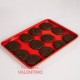 Placa Horno Isabel Vermal 34 Cm Rojo