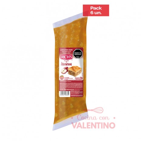 Relleno Rich de Manzana - 1Kg - Pack 6 Un.