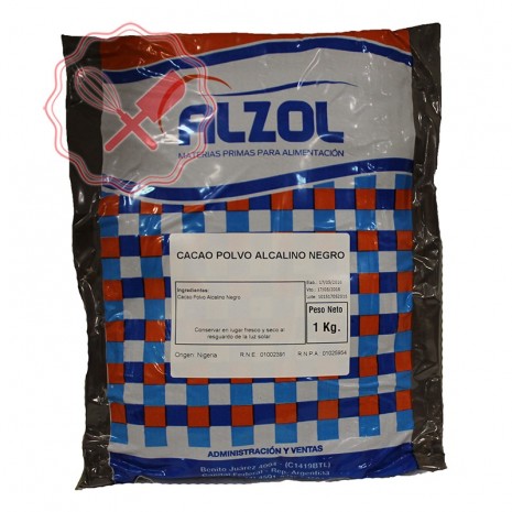 Cacao en Polvo Alzol Negro - 1 Kg